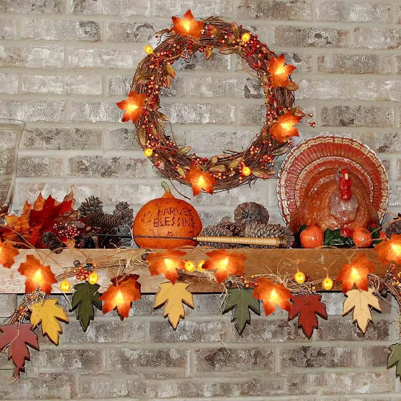 Harvest Glow Pumpkin Garland