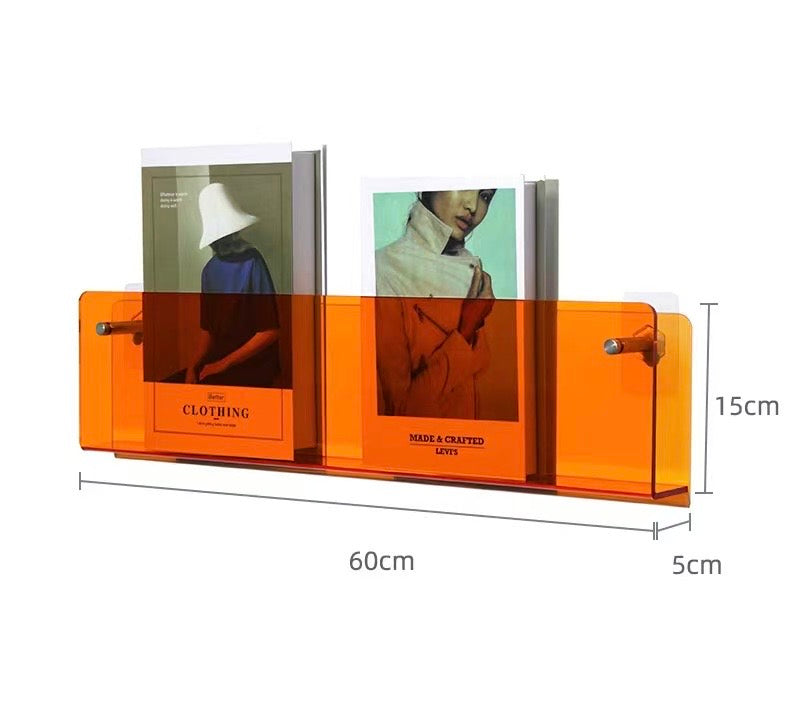 Floating Acrylic Magazine Holder