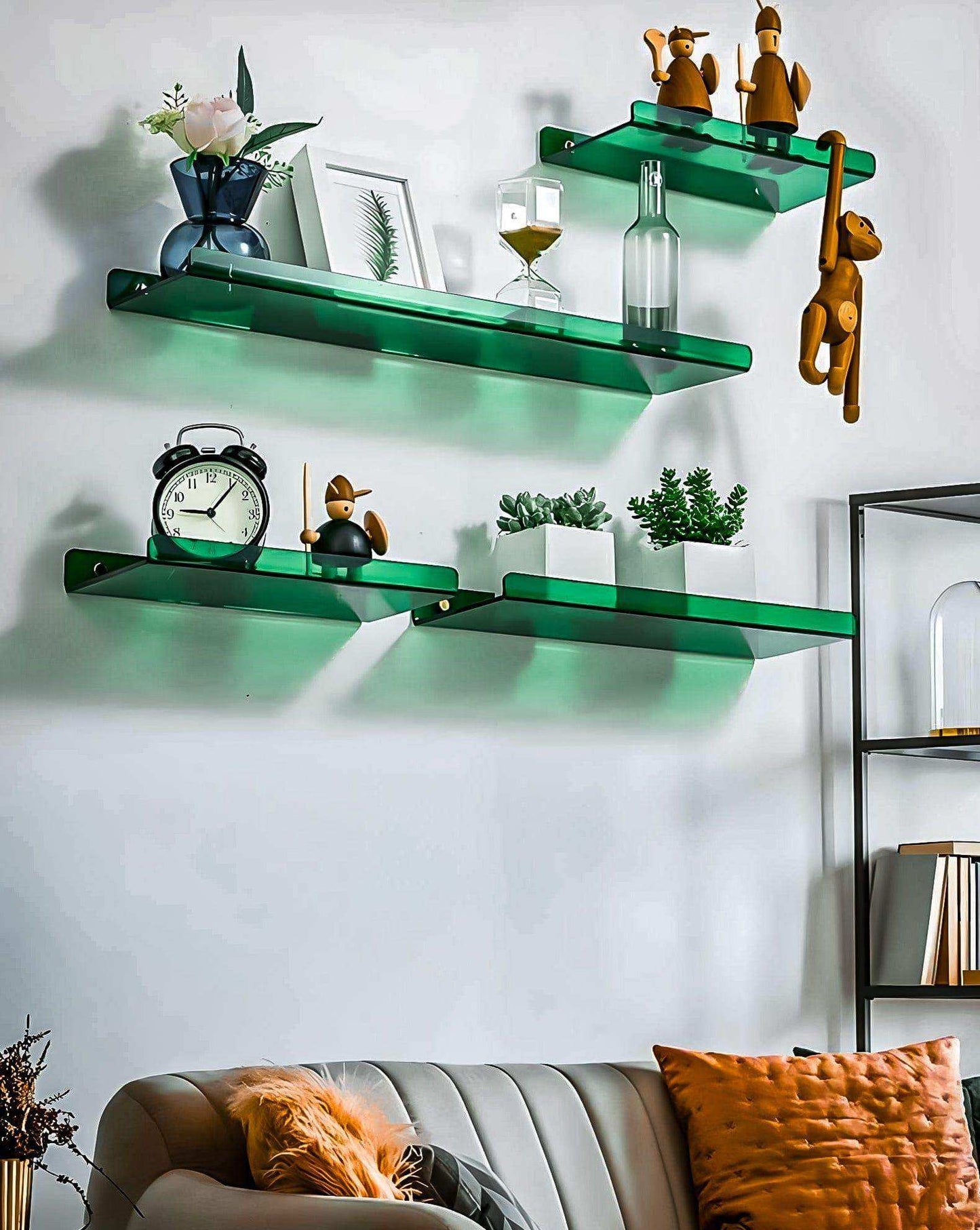 Minimal Acrylic Shelf – colorful wall-mounted storage – STUDIO GONKA