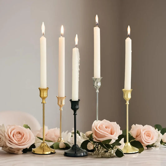 Versailles Glow Metal Taper Candle Holder