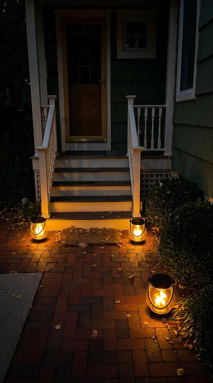Solar Flame-Effect Lantern