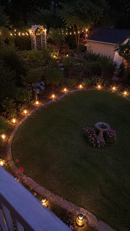 Solar Flame-Effect Lantern