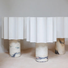 Marble Pleat Table Lamp