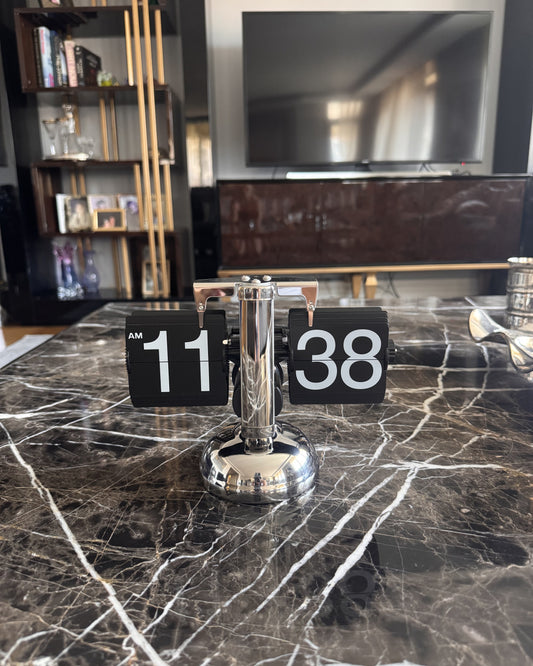 Vintage Flip Clock – retro auto flip desk clock – STUDIO GONKA