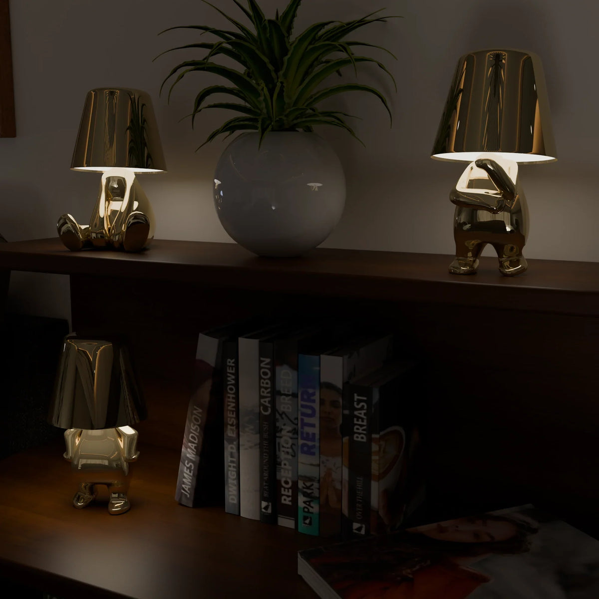 Golden Thinkers Lamp Collection