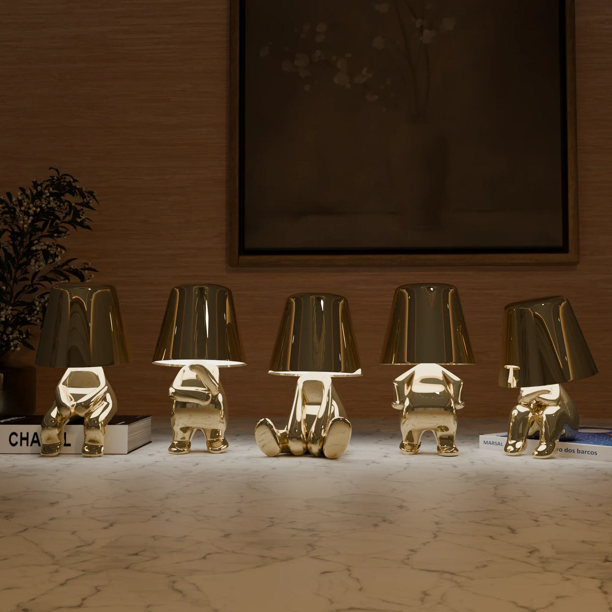 Golden Thinkers Lamp Collection