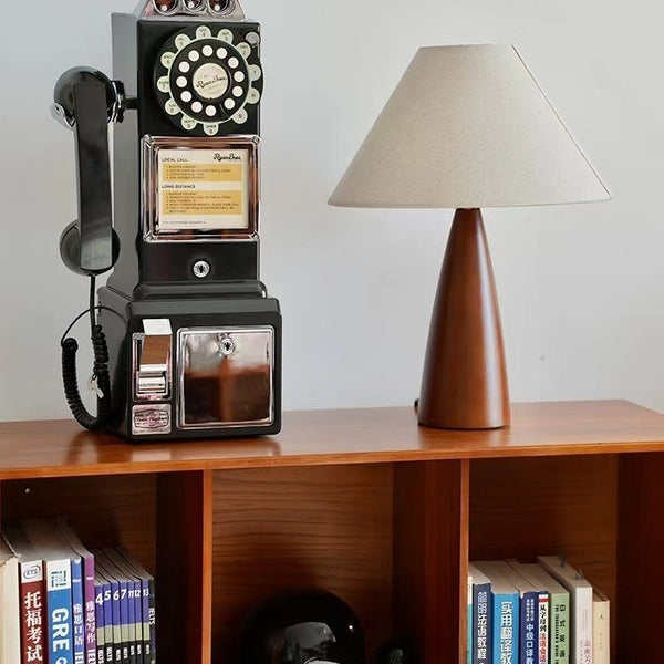 Vintage Solid Wood Table Lamp