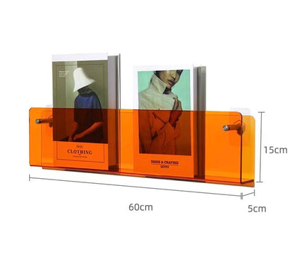 Floating Acrylic Magazine Holder