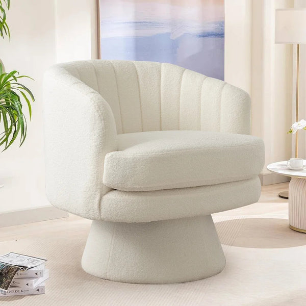 Velvet Swivel Lounge Chair