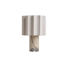 Marble Pleat Table Lamp
