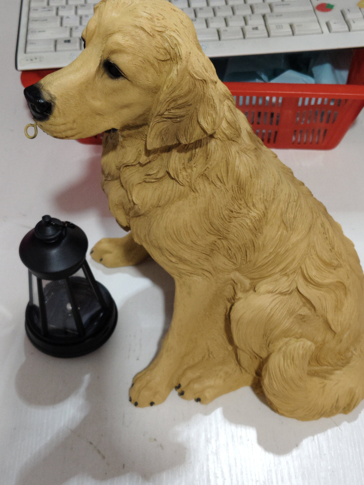 Solar Dog Garden Lantern