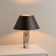 Marble Column Table Lamp