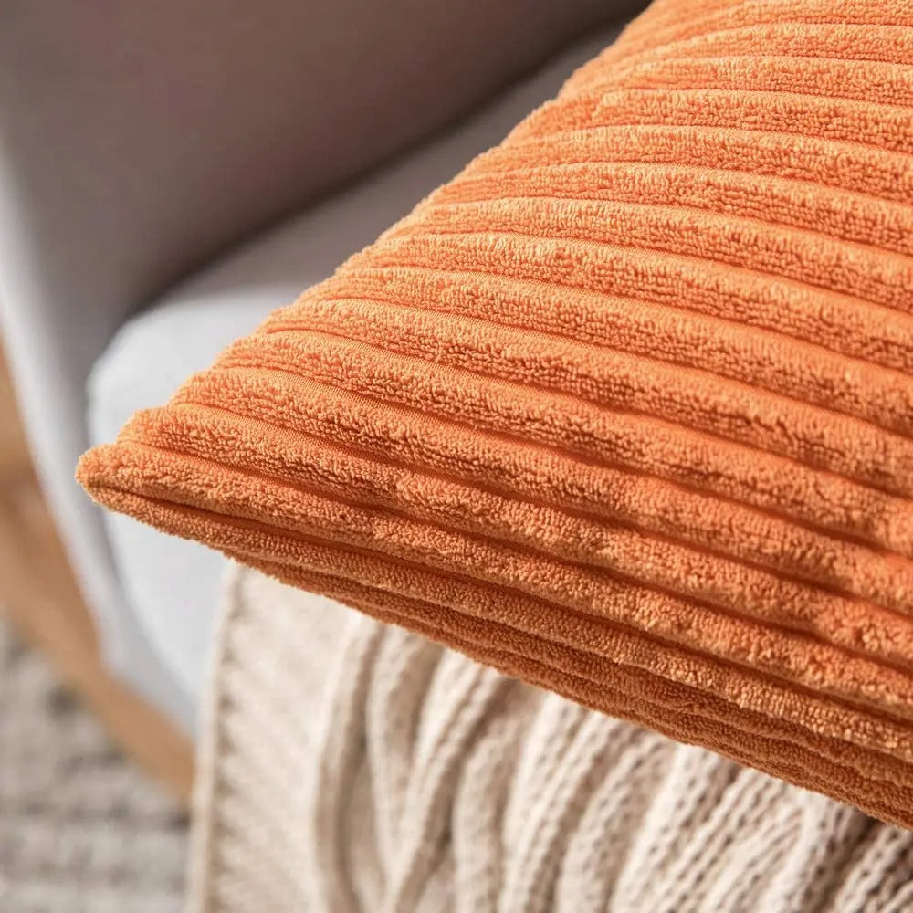 Wide-Rib Corduroy Pillow Covers — Set of 2