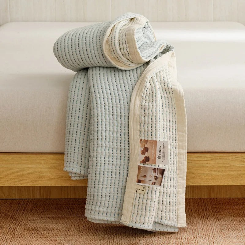 Waffle Knit Throw Blanket