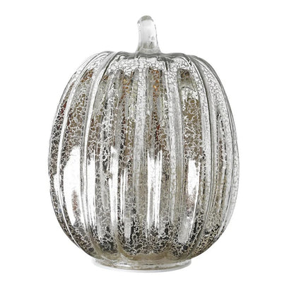 Amber Glow Glass Pumpkin
