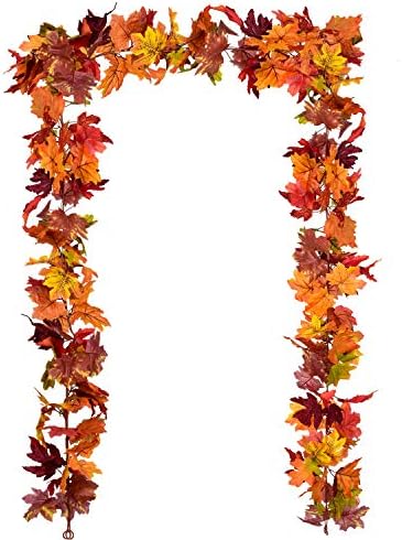 Artificial Maple Leaf Fall Garland — Set of 2