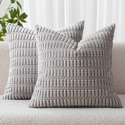 Textured Pillow Covers — Set of 2