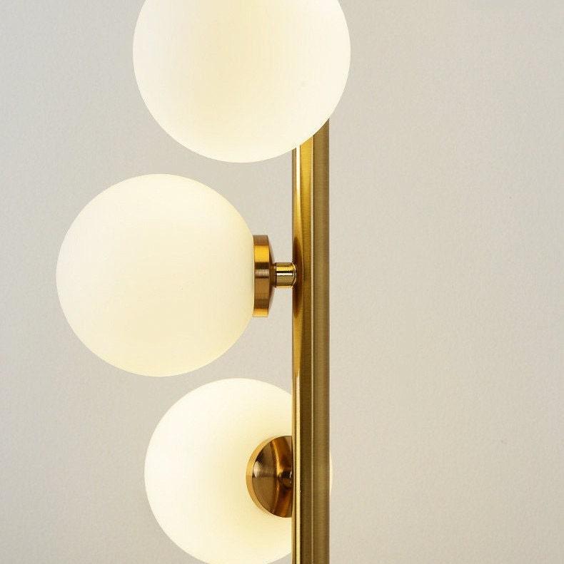 Six-Light Gold Floor Lamp