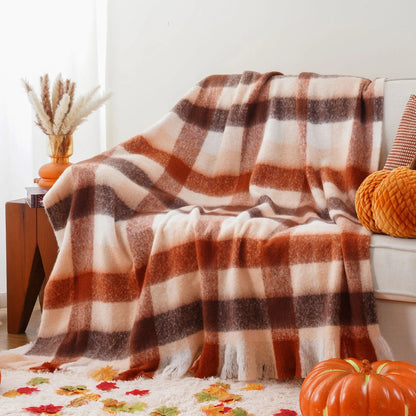 Harvest Plaid Throw Blanket