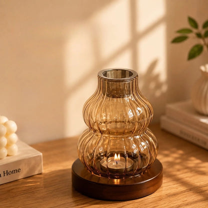 Gourd Glass Tealight Holder