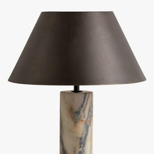 Marble Column Table Lamp