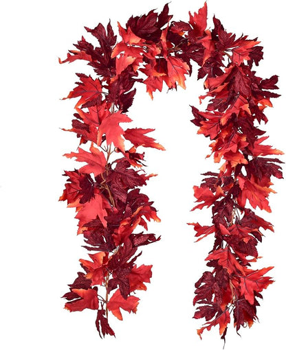 Artificial Maple Leaf Fall Garland — Set of 2