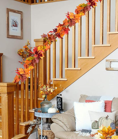 Artificial Maple Leaf Fall Garland — Set of 2