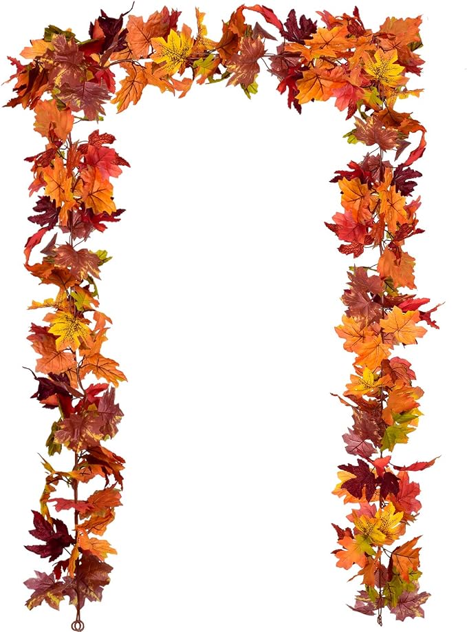 Artificial Maple Leaf Fall Garland — Set of 2