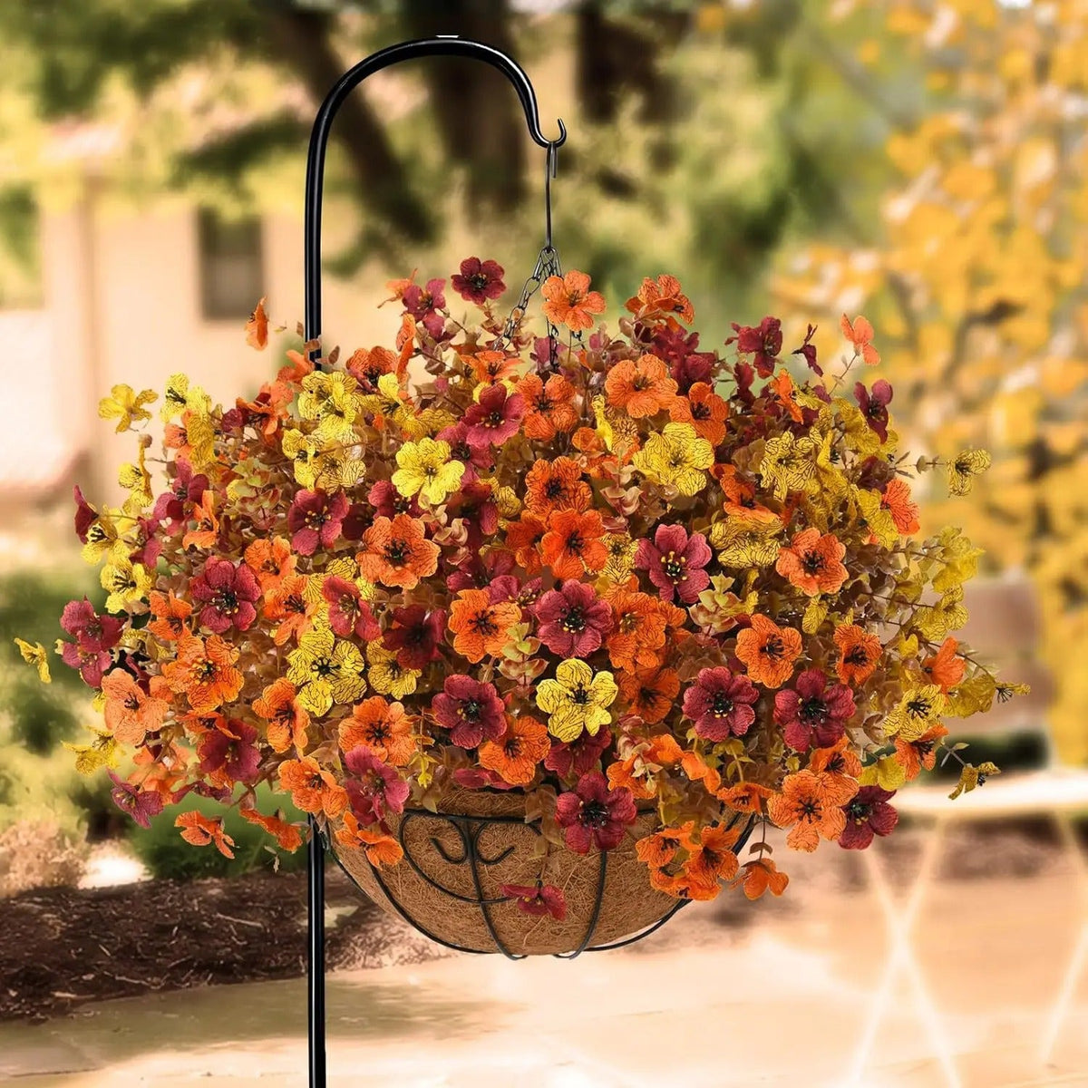 Artificial Fall Flower Branches — Set of 4