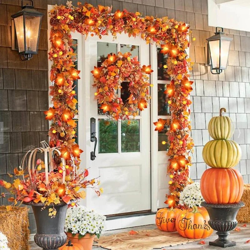 Harvest Glow Pumpkin Garland