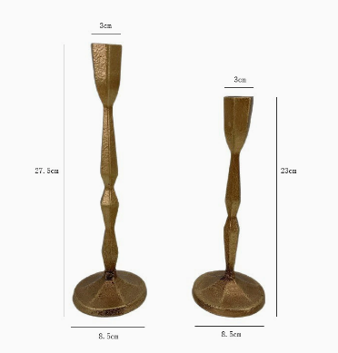 Époque Cast-Iron Taper Candle Holder