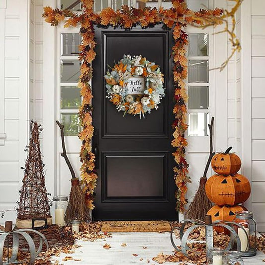 Pumpkin Harvest Fall Wreath — 20.1 in