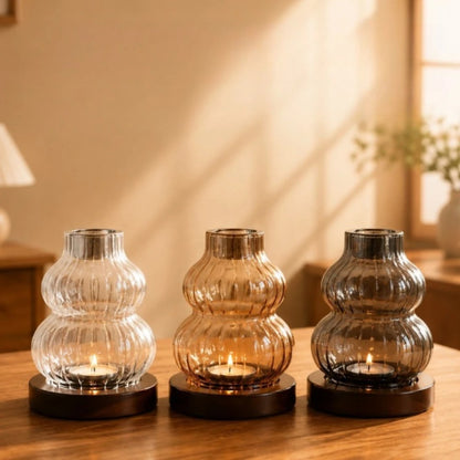 Gourd Glass Tealight Holder