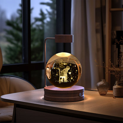 DinoGalaxy 3D Crystal Night Light