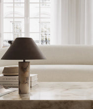 Marble Column Table Lamp