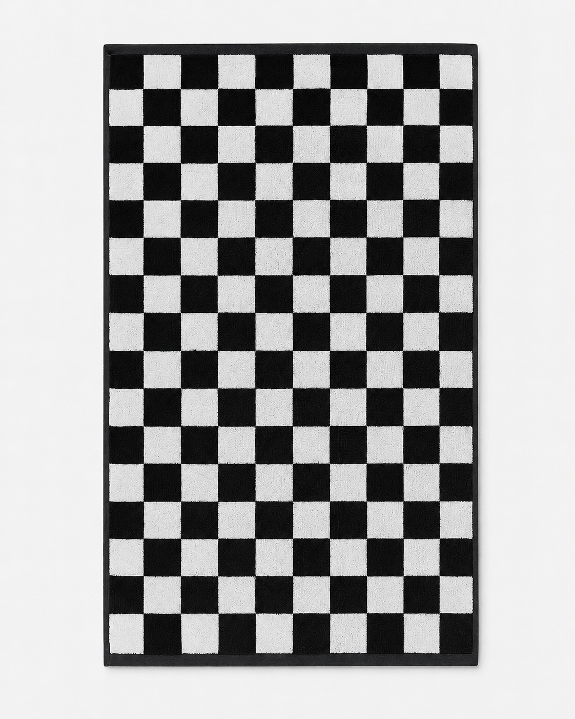 Black Checkerboard Towel Duo