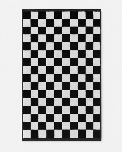 Black Checkerboard Towel Duo