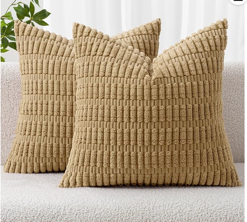 Textured Pillow Covers — Set of 2