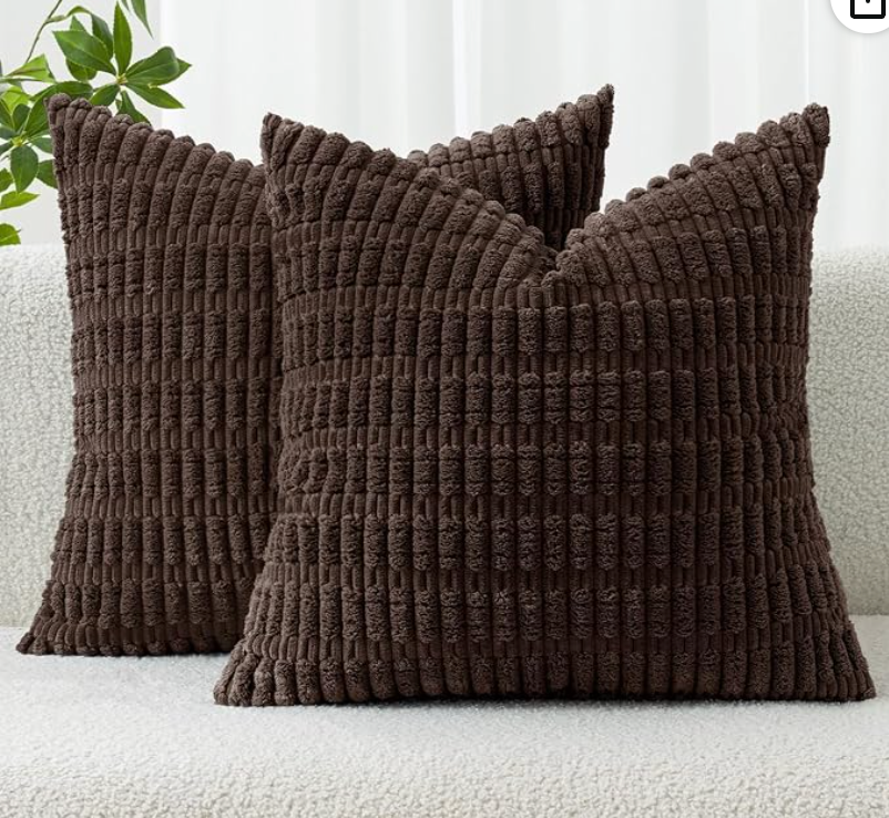 Textured Pillow Covers — Set of 2