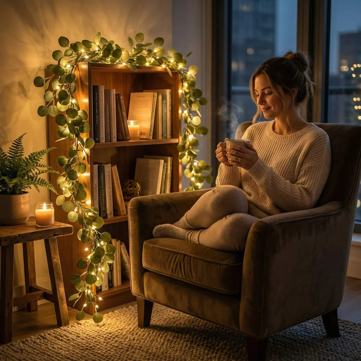 Nord Eucalyptus Lighted Garland