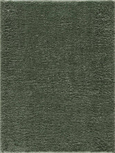 Faina Solid Green Shag Washable Area Rug - Clearance
