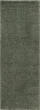 Faina Solid Green Shag Washable Area Rug - Clearance