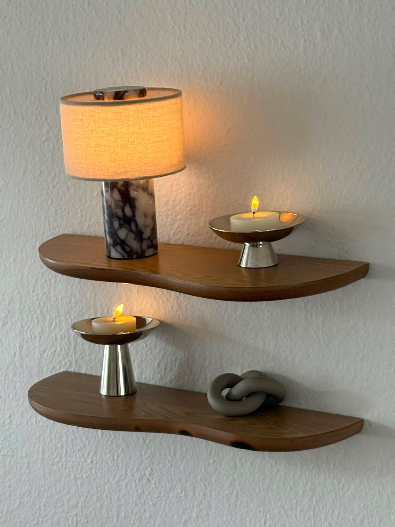 Marmora Marble Table Lamp with natural Calacatta marble base – STUDIO GONKA