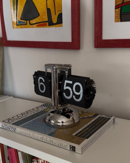 Vintage Flip Clock – retro auto flip desk clock – STUDIO GONKA