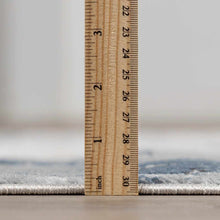 Kirkland Dark Blue Marble Rug