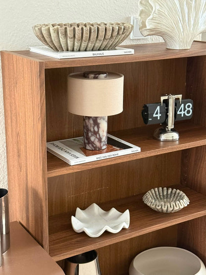 Marmora Marble Table Lamp with natural Calacatta marble base – STUDIO GONKA