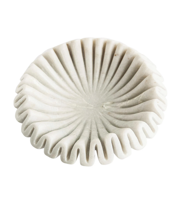 Fluted Marble Bowl