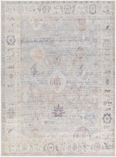 Marlene Damask Cream & Blue Area Rug - Becki Owens x Livabliss