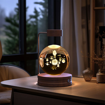 DinoGalaxy 3D Crystal Night Light