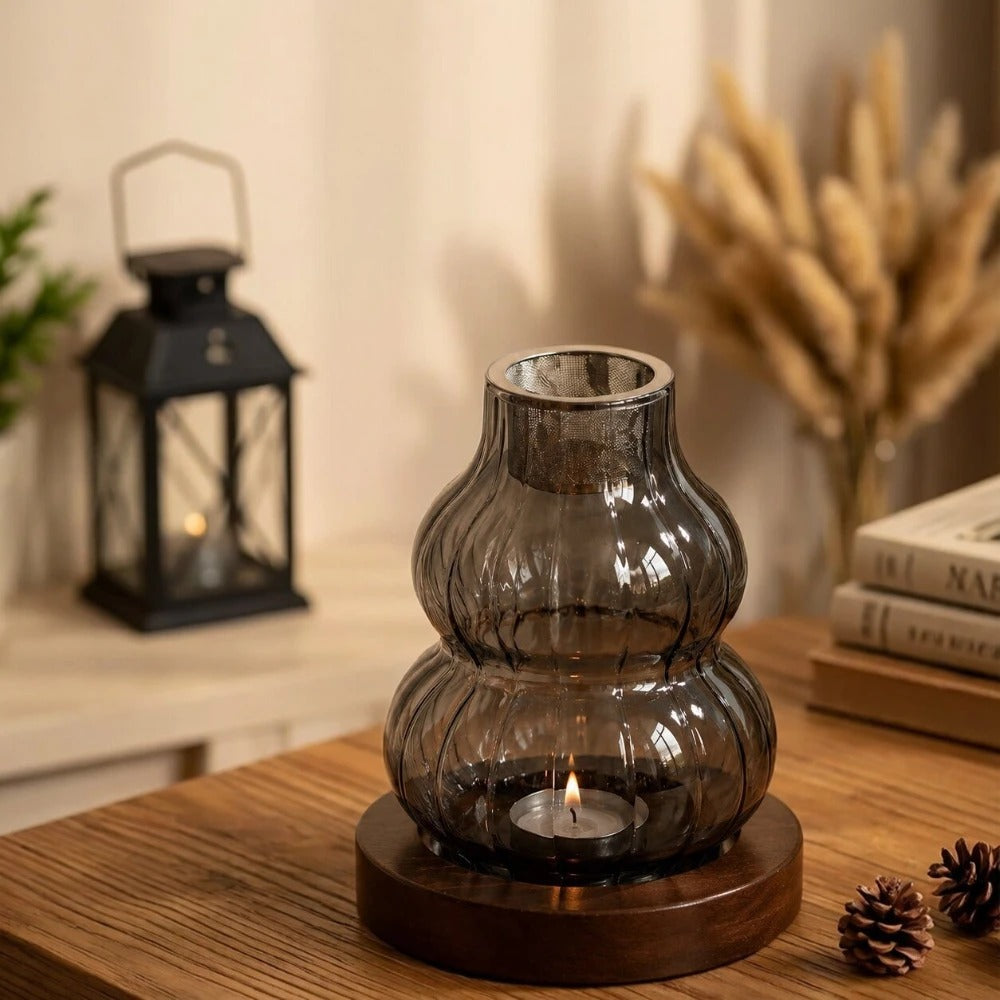 Gourd Glass Tealight Holder